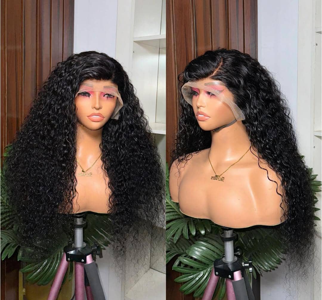 24" Wig Meg low grade human hair (frontal part is 💯 human hair wig)