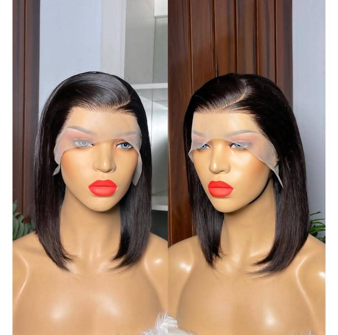 10" FULL FRONTAL BOB 💯 HUMAN HAIR WIG