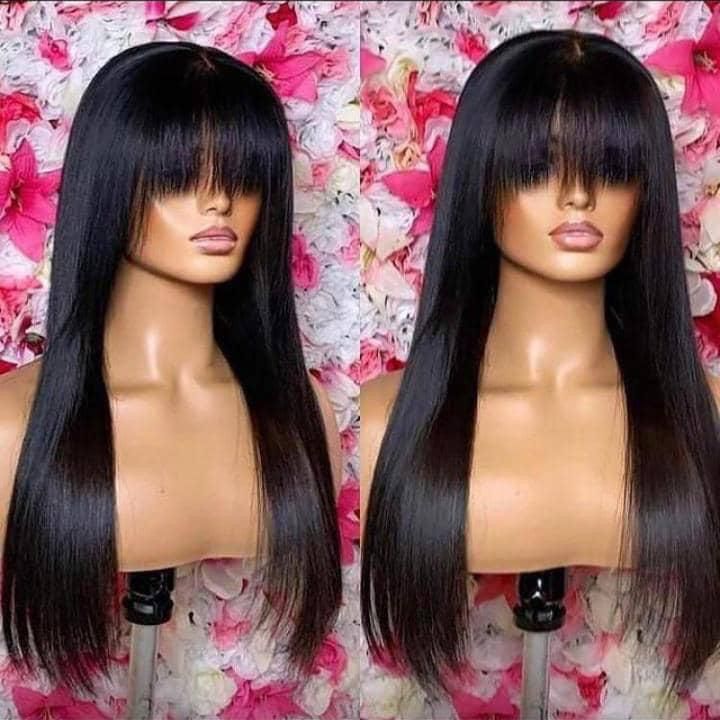 24" CLOSURE FRINGE LOW GRADE HUMAN HAIR