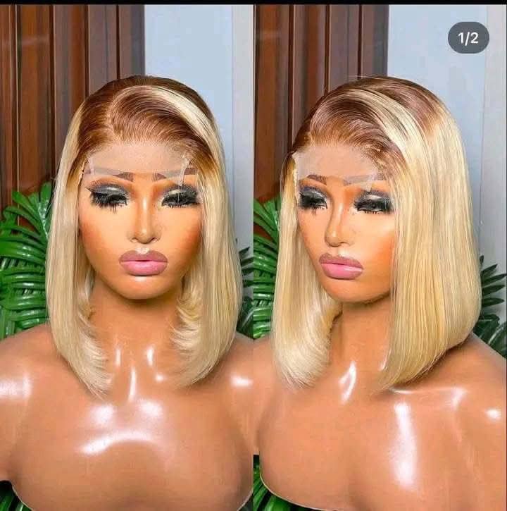 DD T/BLONDE FULL CLOSURE HUMAN HAIR WIG