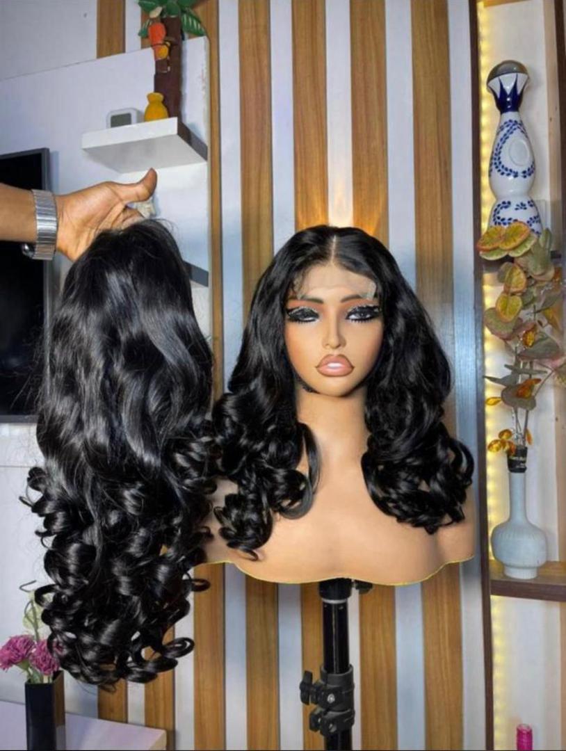 LOW GRADE HUMAN HAIR 5*5 18" BOUNCE FACTORY MADE