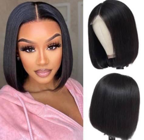 10" 4*4 💯 H HAIR BOB  WIG